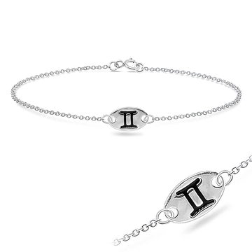 Gemini Silver Bracelet BRS-145